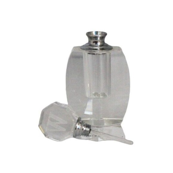 Fifth Avenue Crystal Perfume Bottle Monogram  "W" - Picture 1 of 4